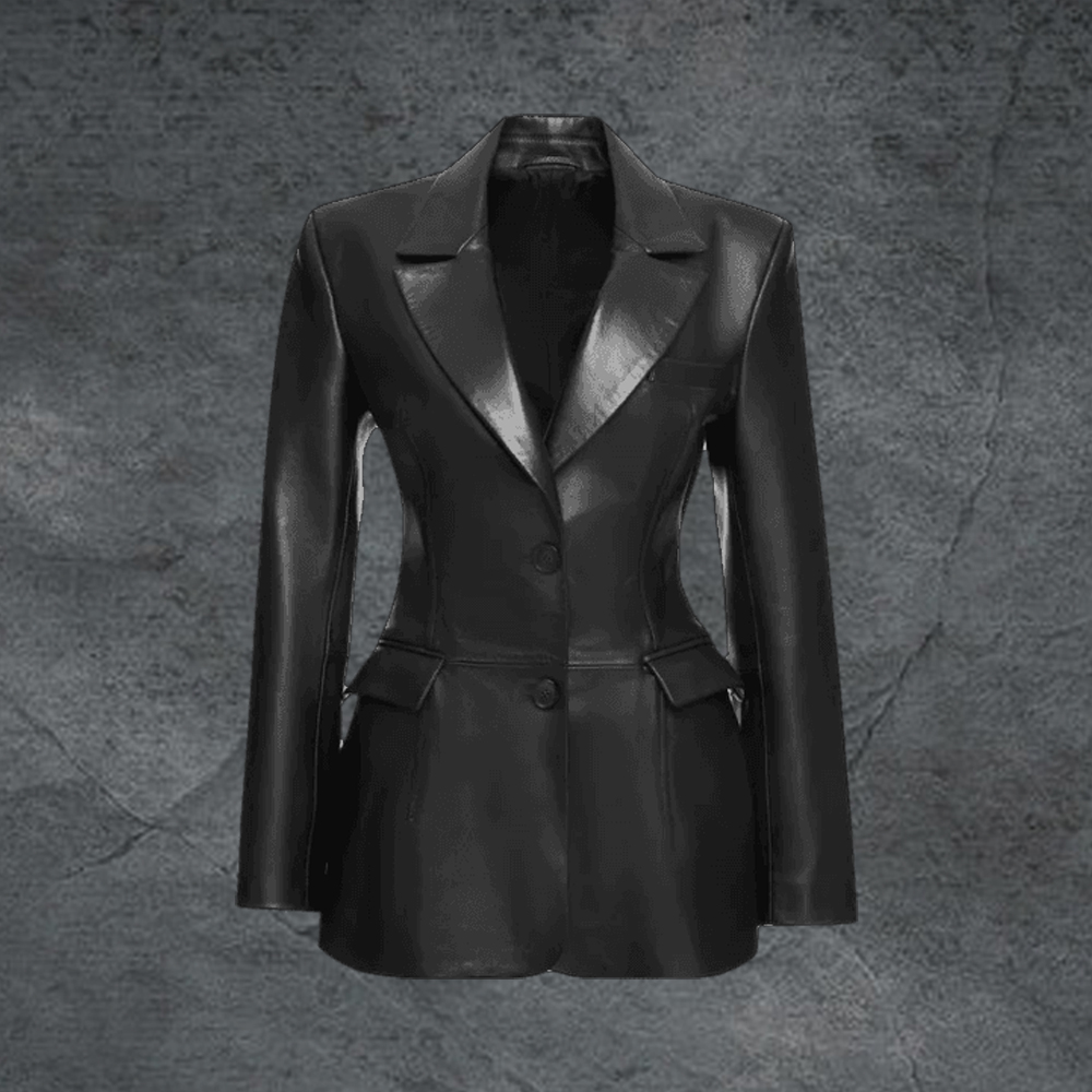 Womens Blazer Leather Coats