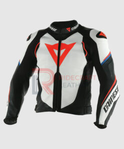 Black & White Leather Motogp Jacket