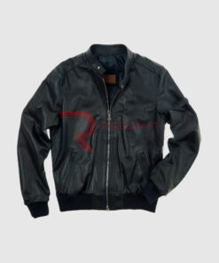 Mens Black Bomber Jacket