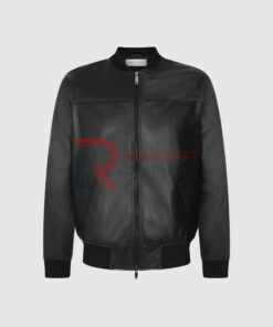 Mens Black Bomber Jacket
