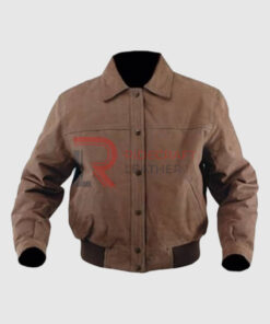 Mens Brown Bomber Jacket