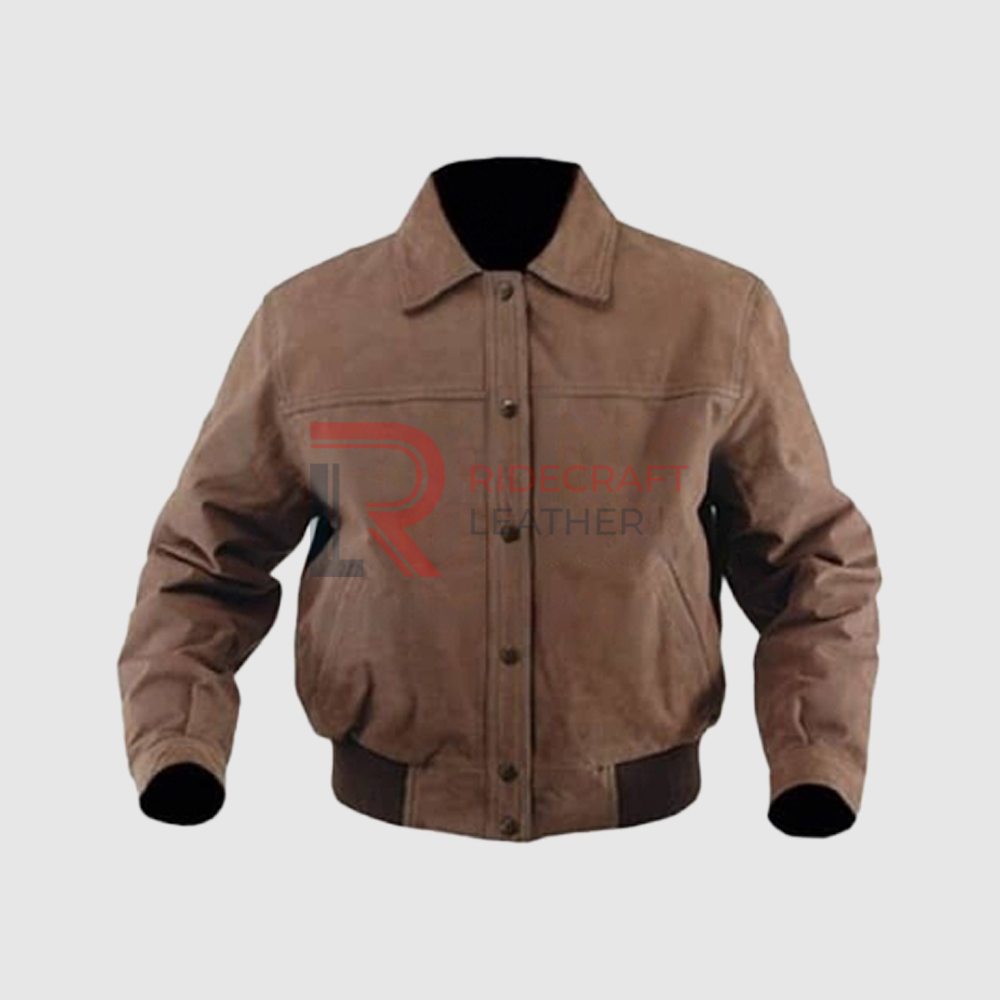 Mens Brown Bomber Jacket