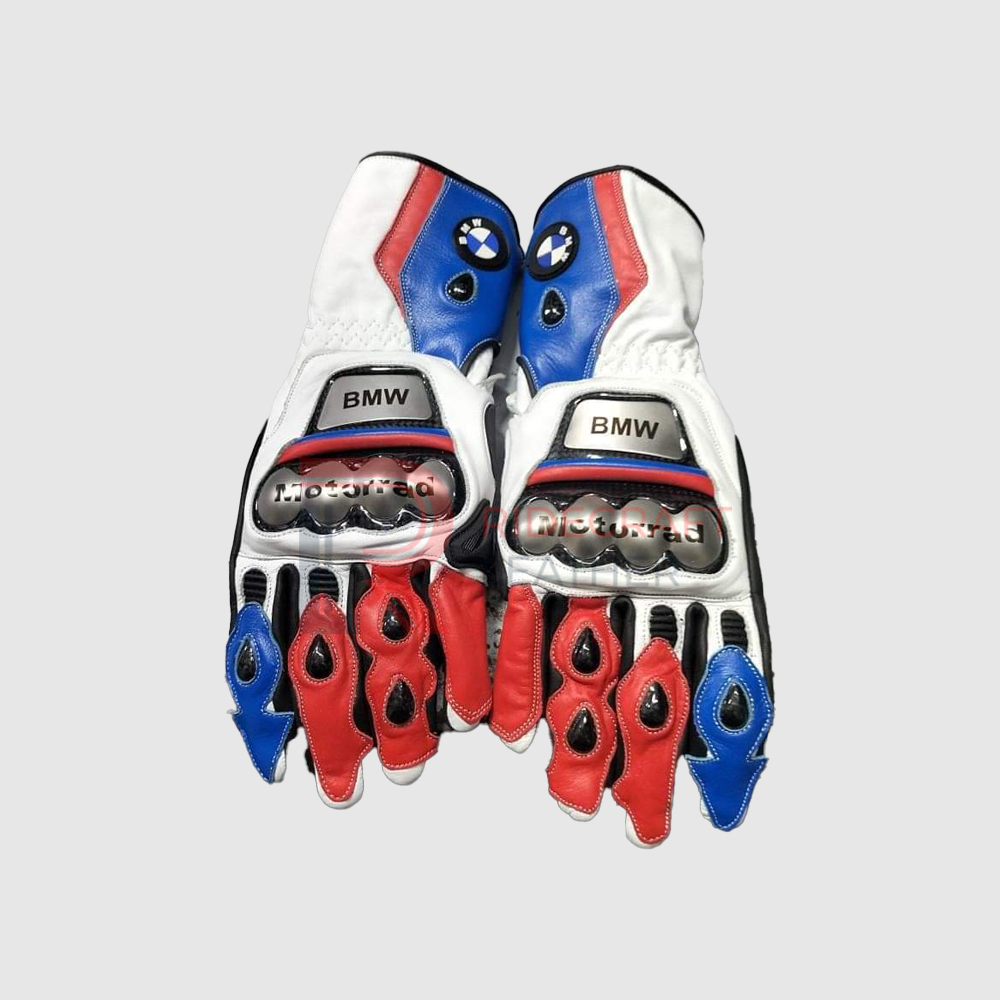 Red & Blue BMW Motogp Gloves