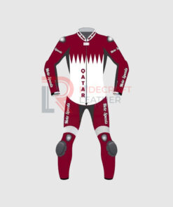 Red & White Motogp Race Suit