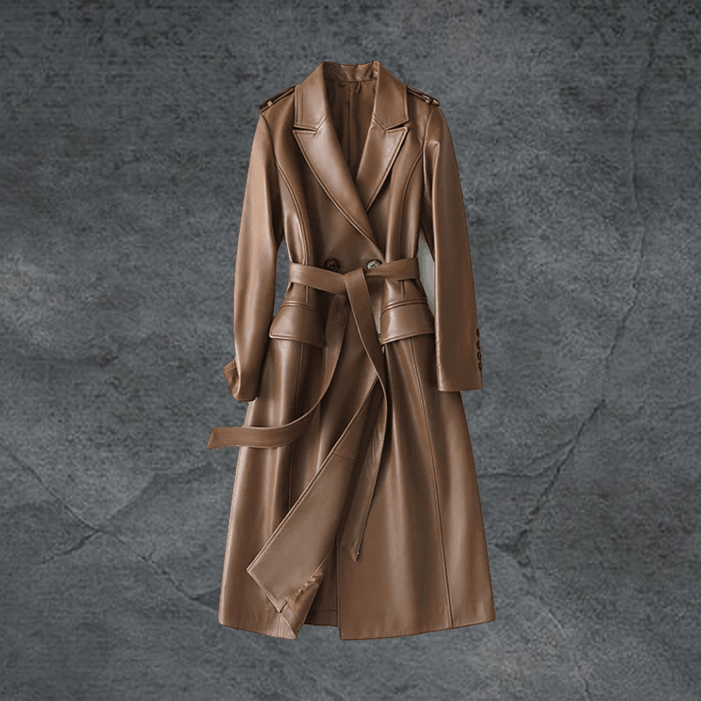 Womens Trench Leather Coats