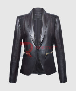 Women Black Blazer Coat