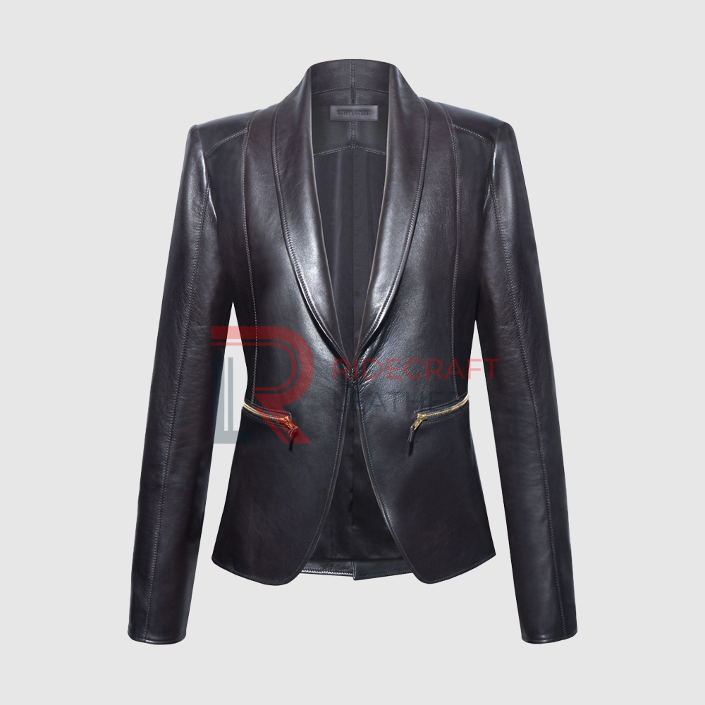 Women Black Blazer Coat