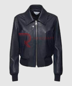 women Black Bomber Jacket