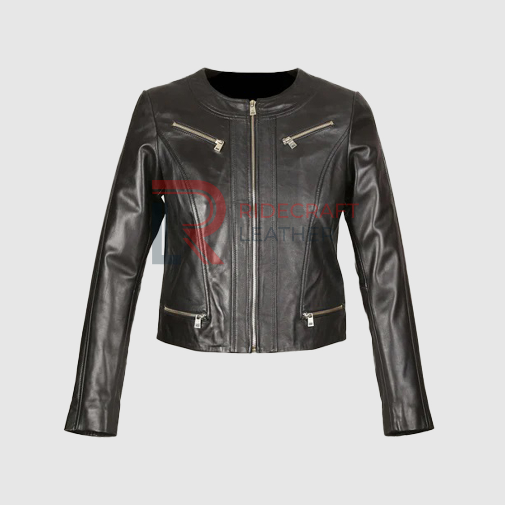 Women Black Short Jacket