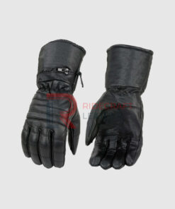 Mens Black Leather Gloves