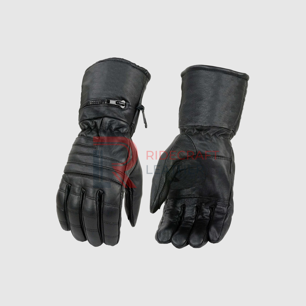 Mens Black Leather Gloves