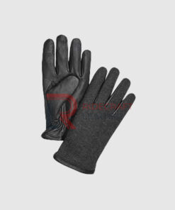 Mens Black Leather Gloves