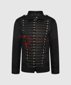 Mens Black Gothic Leather Leather
