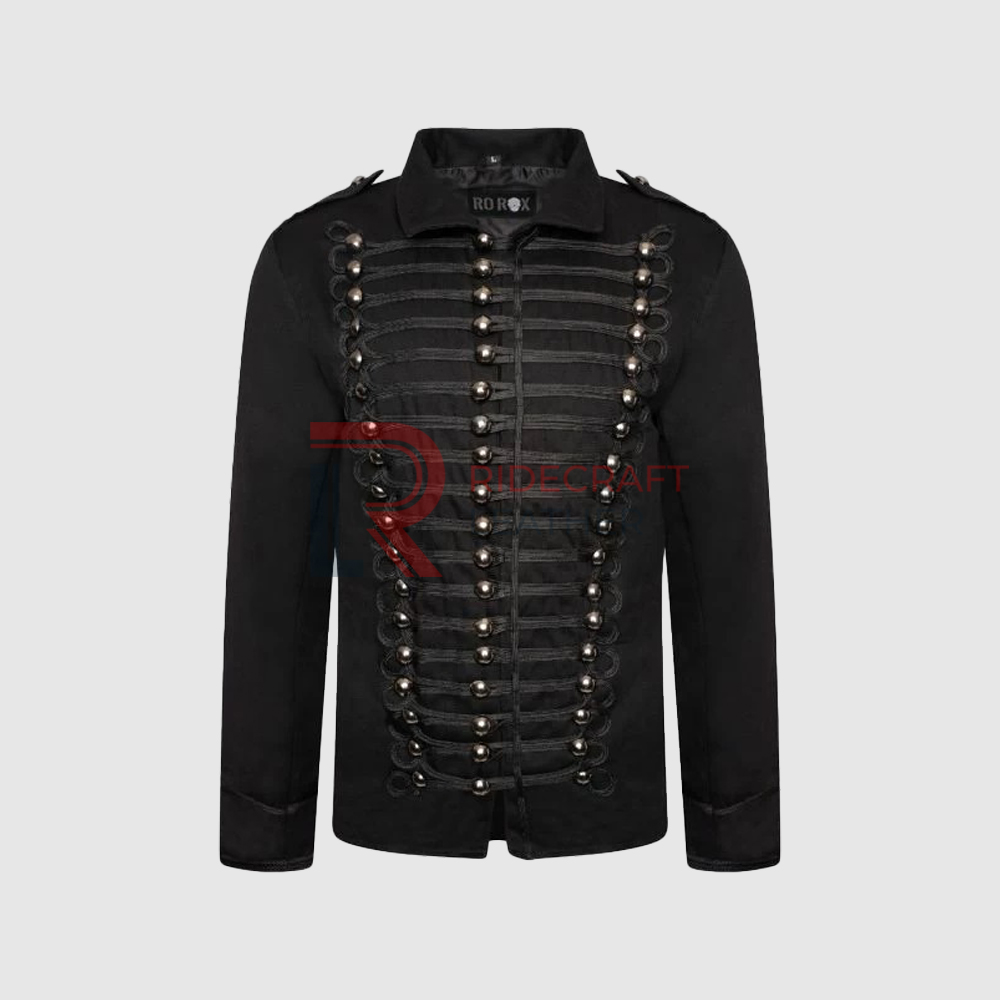 Mens Black Gothic Leather Leather