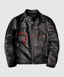 Mens Black Biker Jecket