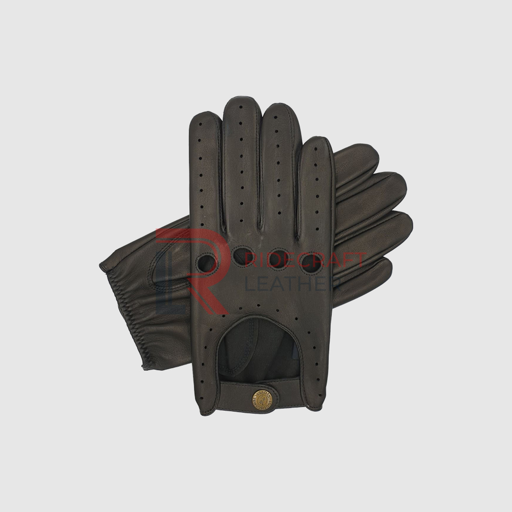 Mens Black Leather Gloves