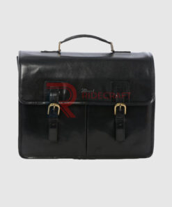 Men Black leather Hand Bag