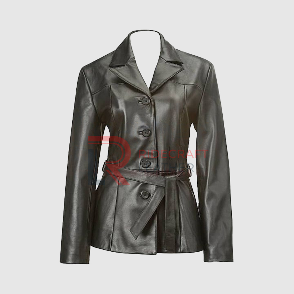Women Black Blazer Coat