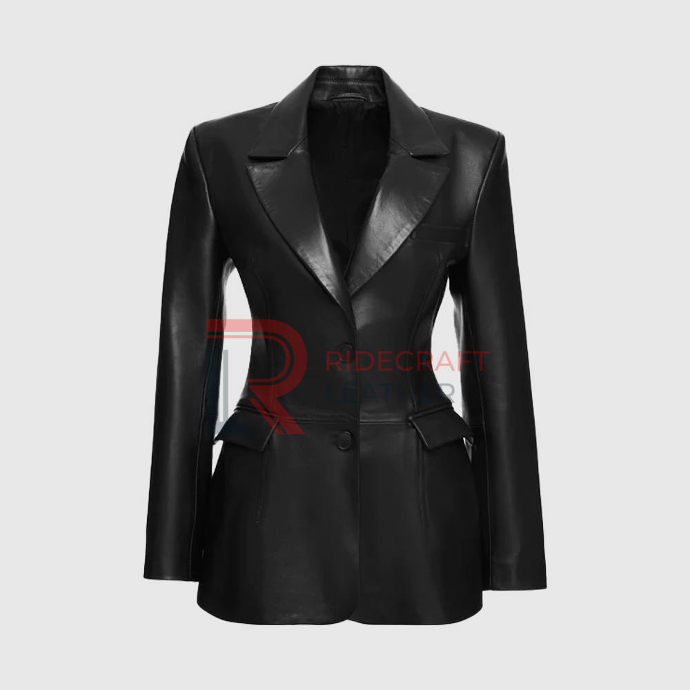 Women Black Blazer Coat