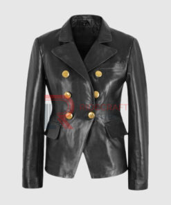 Women Black Blazer Coat