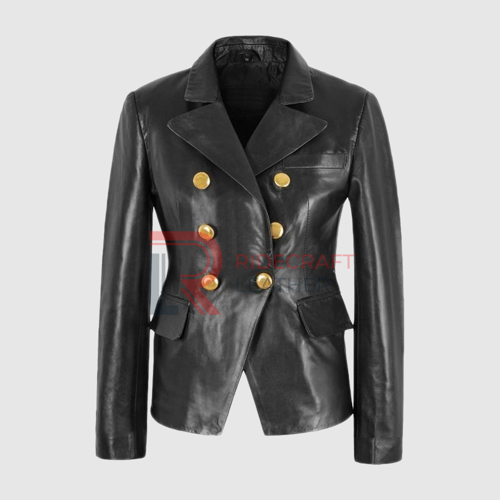 Women Black Blazer Coat