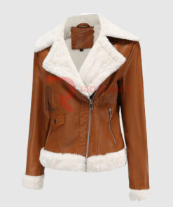 Women Brown Quilted Jacket
