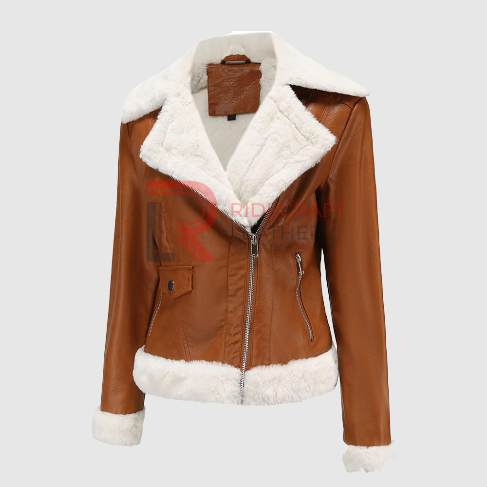 Women Brown Quilted Jacket