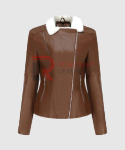 Women Brown Quilted Jacket