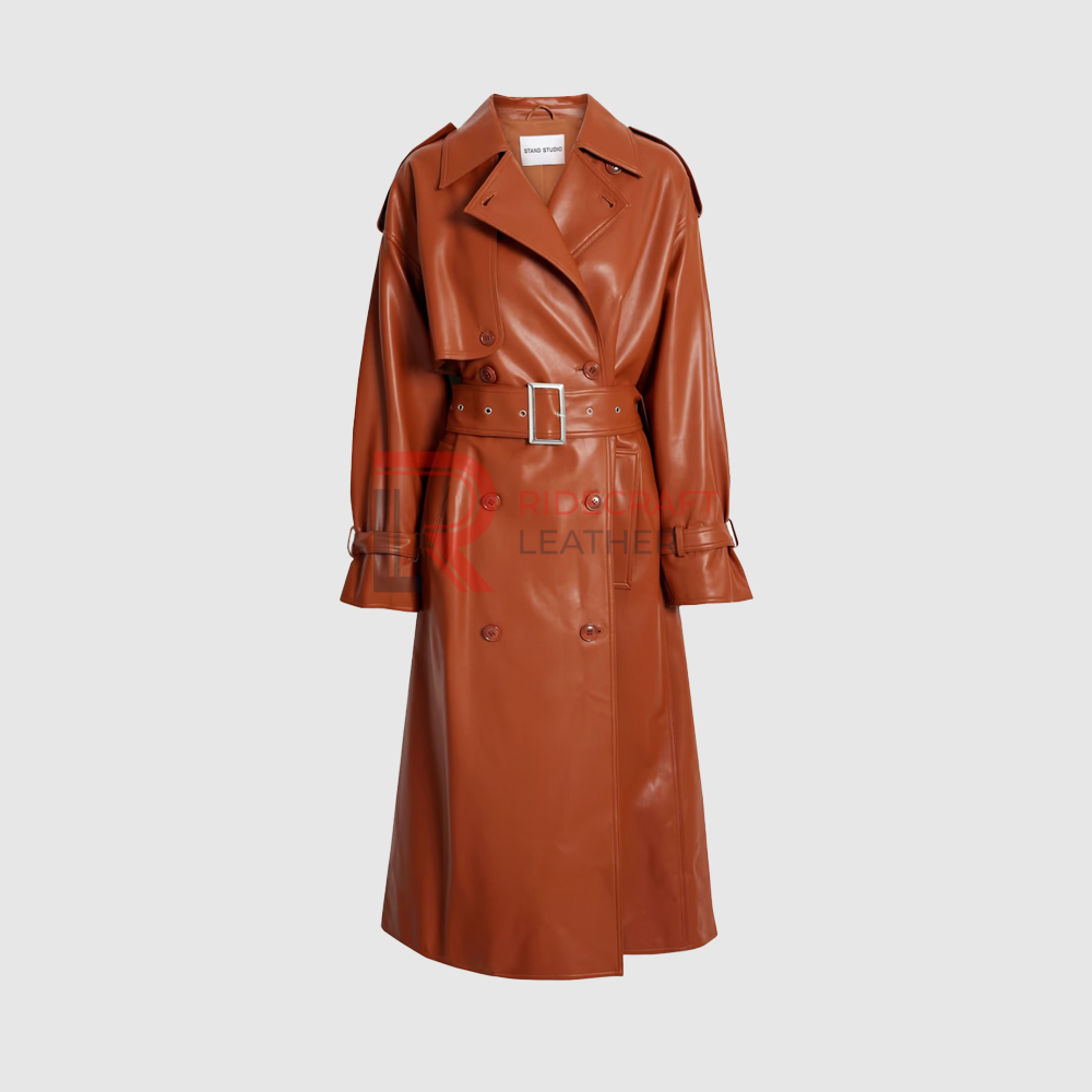 Women Dark Brown Trench Coat