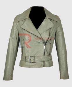 Women Grey Biker Jacket