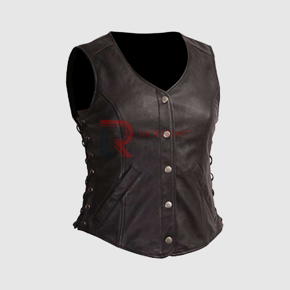 Womens Brown Vest
