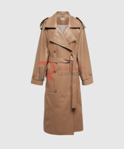 Women Light Brown Trench Coat