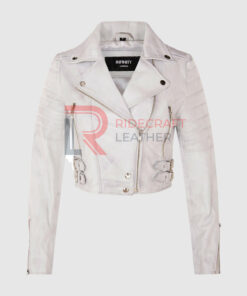 Women White Short Jacket