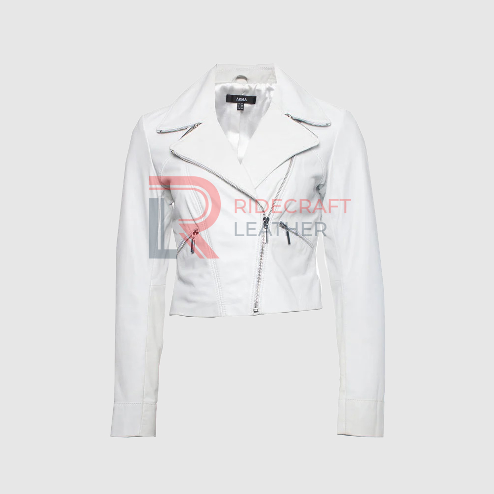 Women White Short Jacket